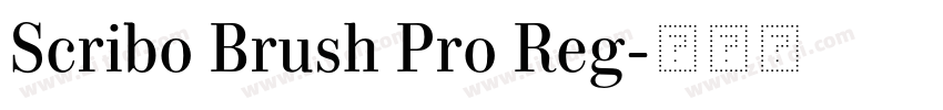 Scribo Brush Pro Reg字体转换 Scribo Brush Pro Reg字体转换
